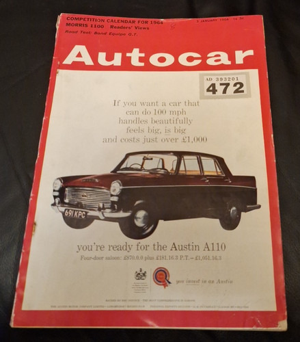 Classic autocar magazine - autocar,