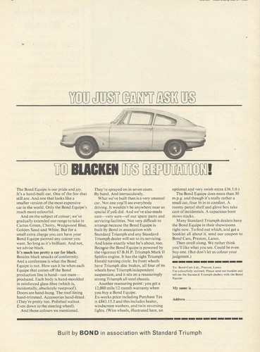 Bond equipe original 1966 - bond,
