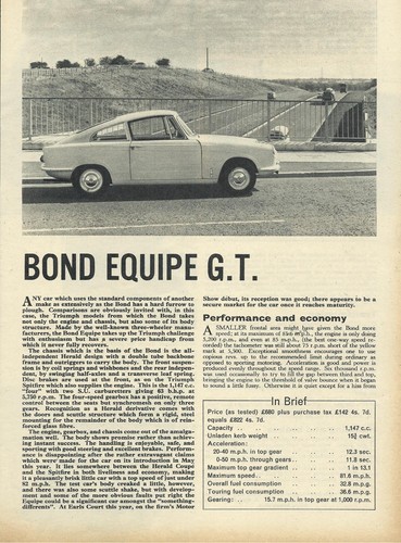 Bond equipe original 1963 - bond,