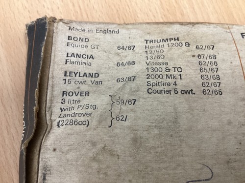 Rover litre bond equipe - rover,