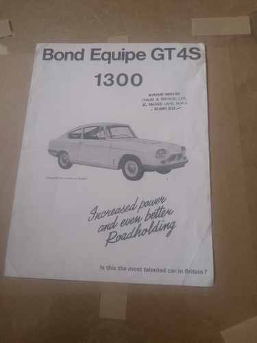 Bond equipe gt4s 1300 - bond,