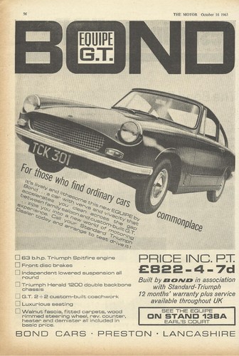 Bond equipe original - bond, 1963