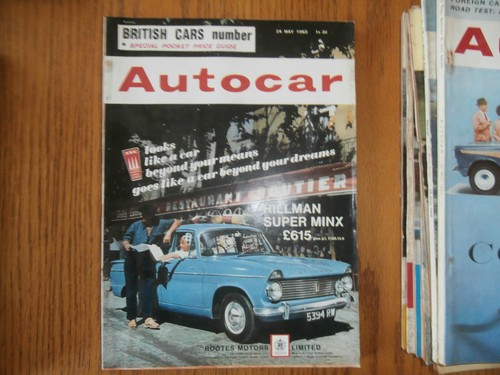 Autocar 1963 british cars - autocar, 1963.british